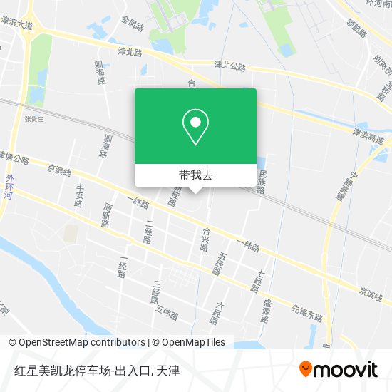 红星美凯龙停车场-出入口地图