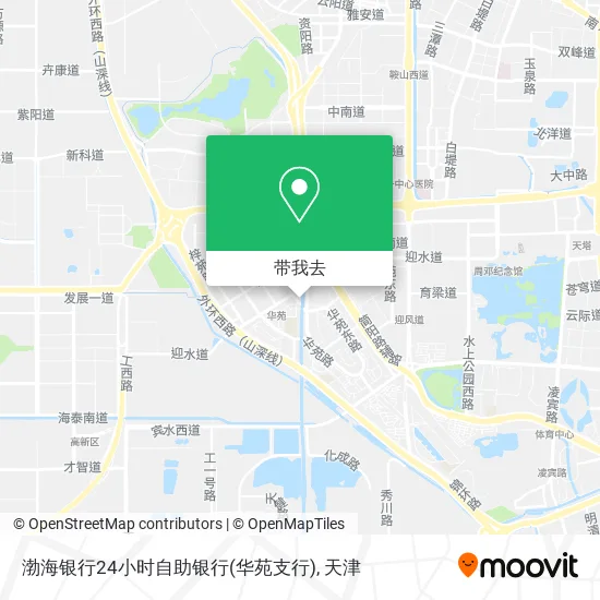 渤海银行24小时自助银行(华苑支行)地图