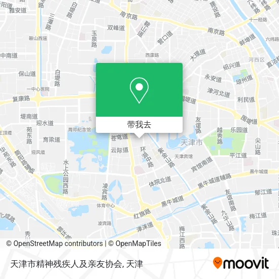 天津市精神残疾人及亲友协会地图