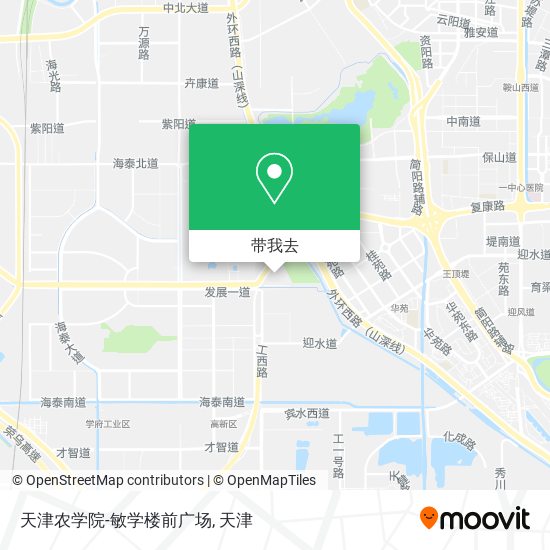 天津农学院-敏学楼前广场地图