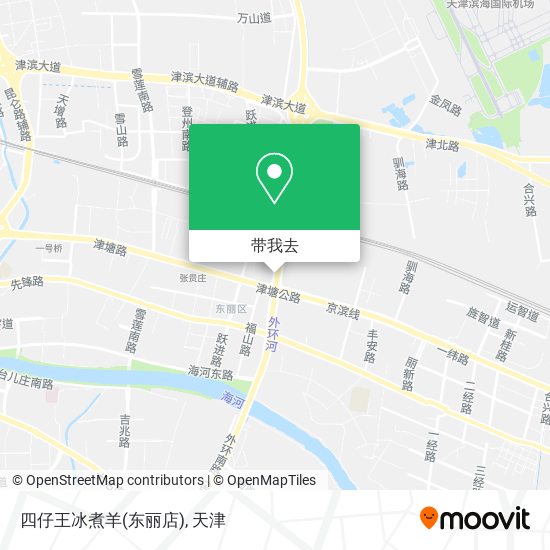 四仔王冰煮羊(东丽店)地图