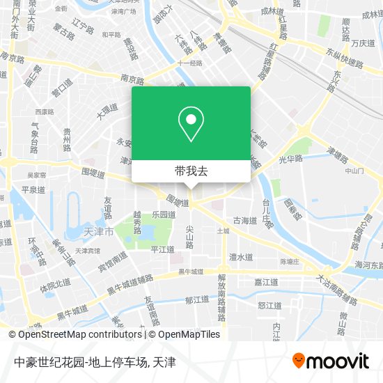 中豪世纪花园-地上停车场地图