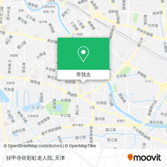 挂甲寺街彩虹老人院地图