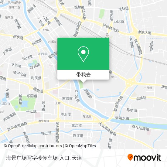 海景广场写字楼停车场-入口地图