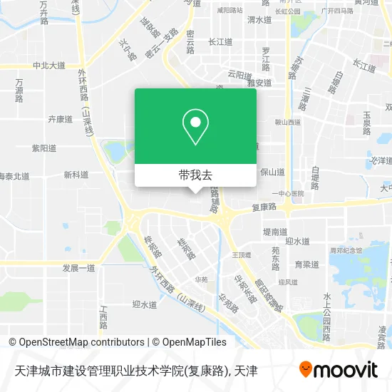 天津城市建设管理职业技术学院(复康路)地图