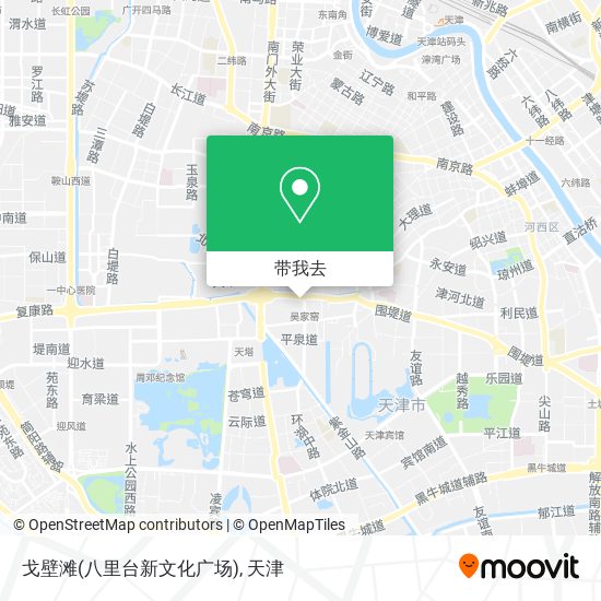 戈壁滩(八里台新文化广场)地图