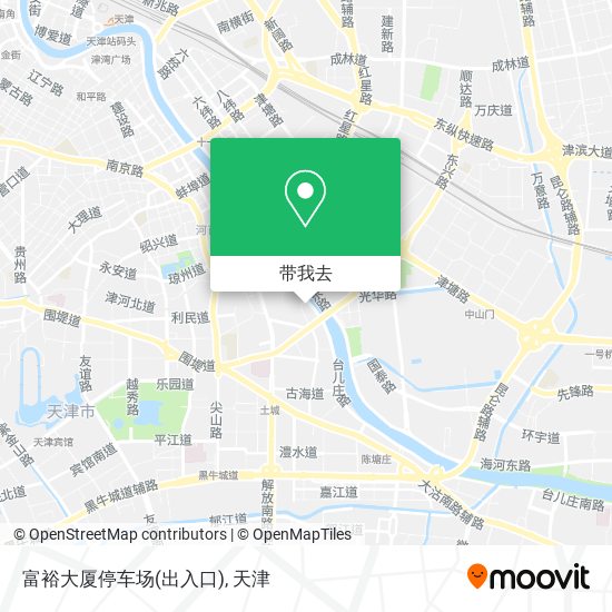 富裕大厦停车场(出入口)地图