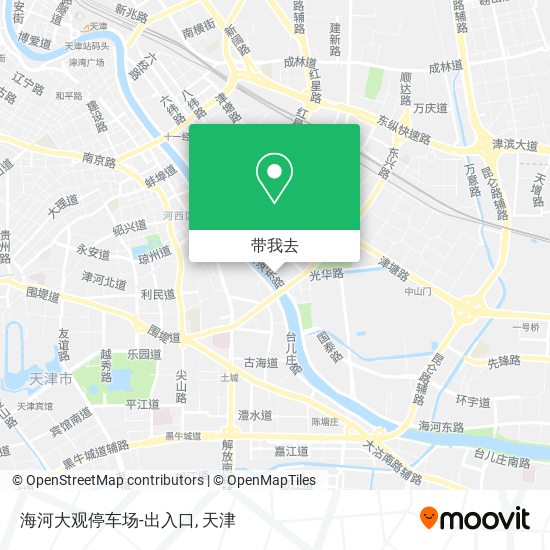 海河大观停车场-出入口地图