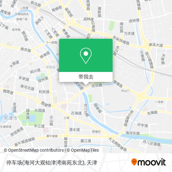 停车场(海河大观铂津湾南苑东北)地图