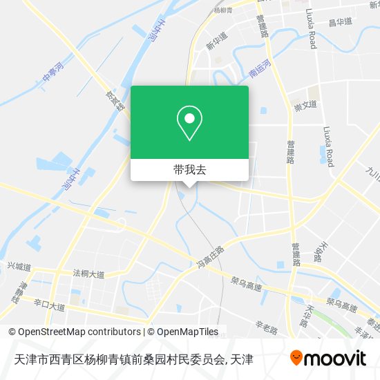 天津市西青区杨柳青镇前桑园村民委员会地图