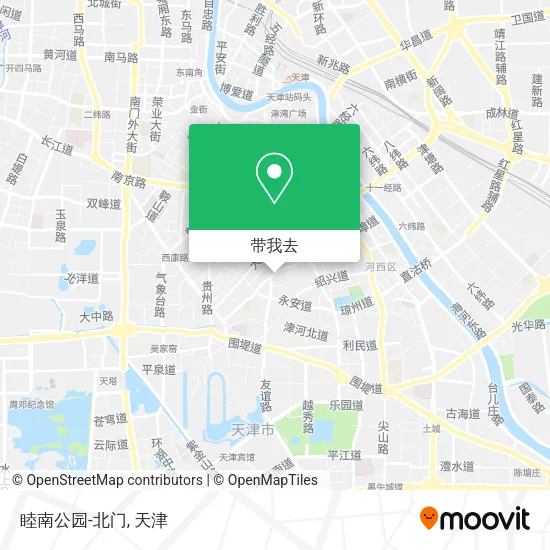 睦南公园-北门地图