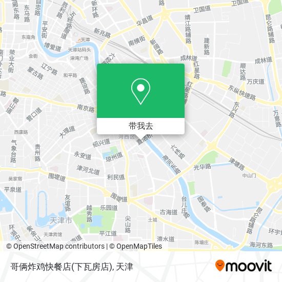 哥俩炸鸡快餐店(下瓦房店)地图