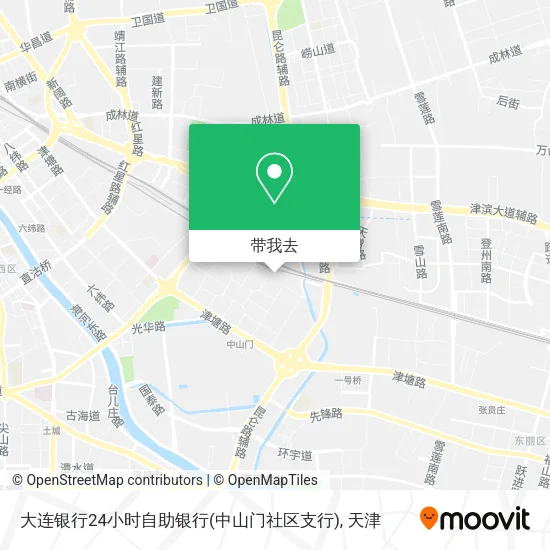 大连银行24小时自助银行(中山门社区支行)地图