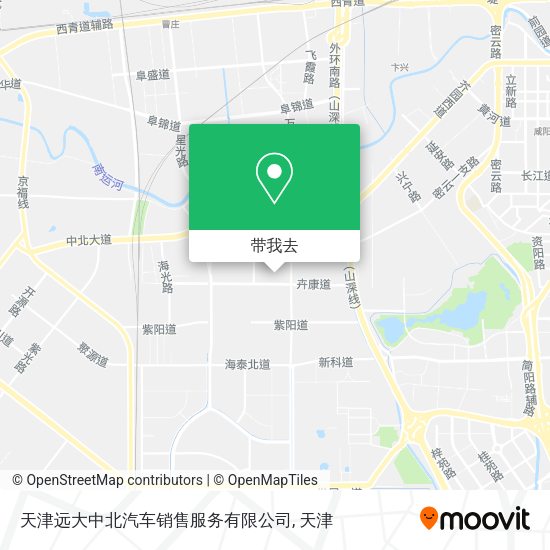 天津远大中北汽车销售服务有限公司地图