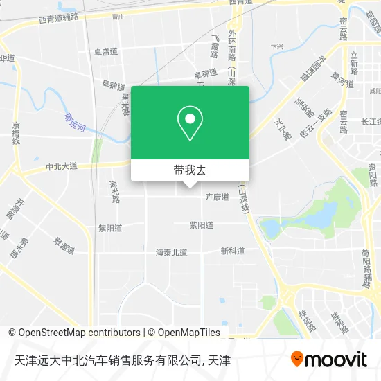 天津远大中北汽车销售服务有限公司地图