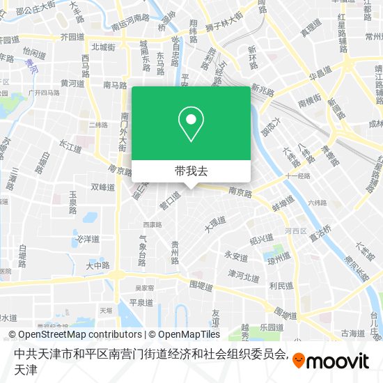 中共天津市和平区南营门街道经济和社会组织委员会地图