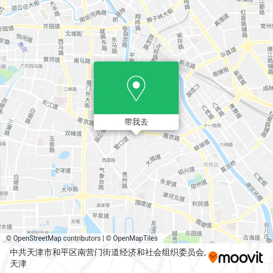 中共天津市和平区南营门街道经济和社会组织委员会地图