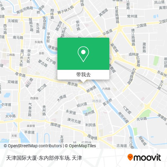 天津国际大厦-东内部停车场地图