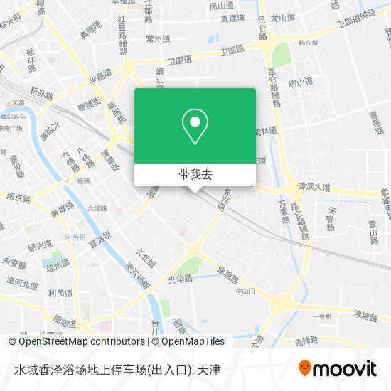 水域香泽浴场地上停车场(出入口)地图