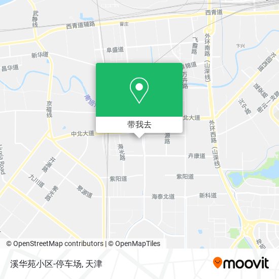 溪华苑小区-停车场地图