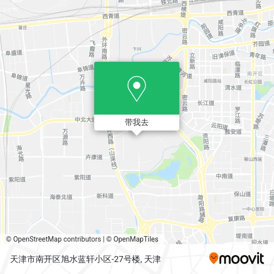 天津市南开区旭水蓝轩小区-27号楼地图
