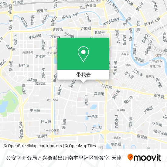 公安南开分局万兴街派出所南丰里社区警务室地图