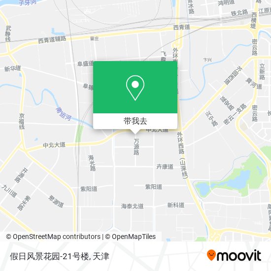 假日风景花园-21号楼地图