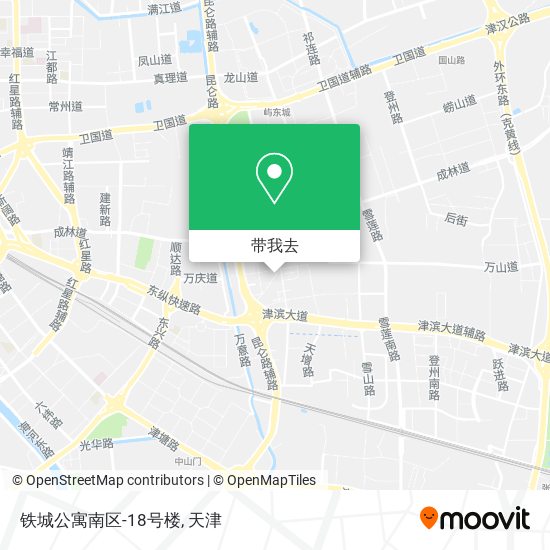 铁城公寓南区-18号楼地图