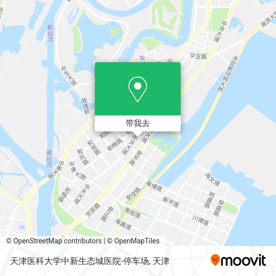 天津医科大学中新生态城医院-停车场地图