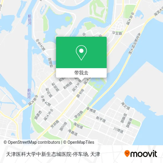 天津医科大学中新生态城医院-停车场地图