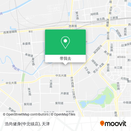 浩尚健身(中北镇店)地图