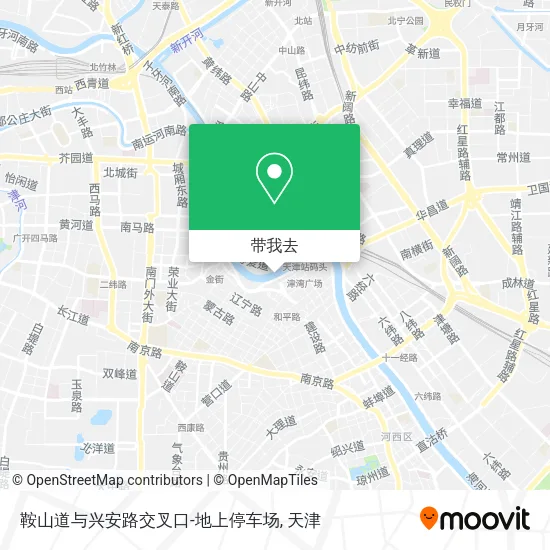 鞍山道与兴安路交叉口-地上停车场地图