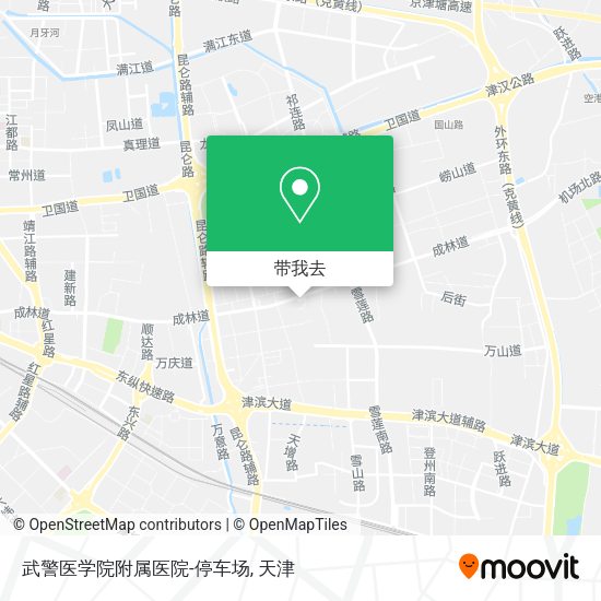 武警医学院附属医院-停车场地图