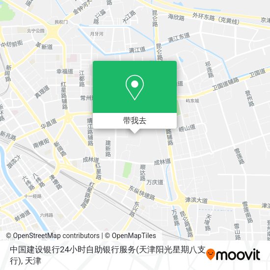 中国建设银行24小时自助银行服务(天津阳光星期八支行)地图