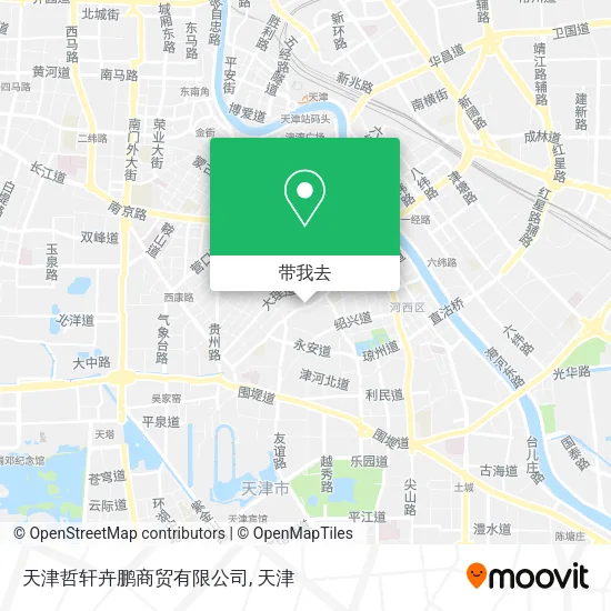 天津哲轩卉鹏商贸有限公司地图