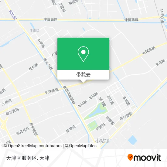天津南服务区地图