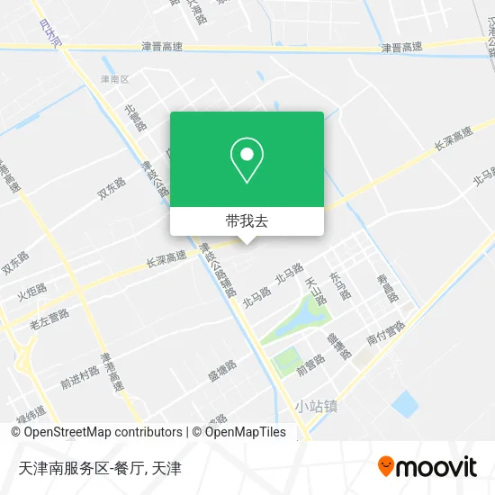 天津南服务区-餐厅地图