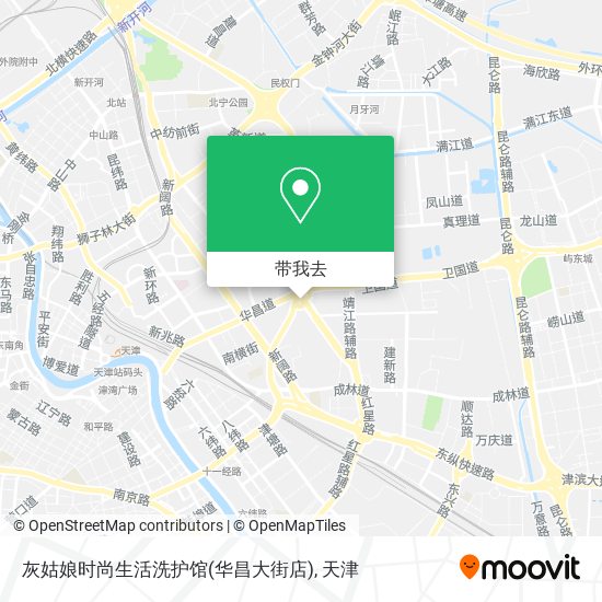 灰姑娘时尚生活洗护馆(华昌大街店)地图