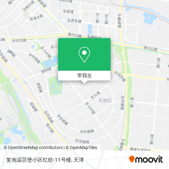 复地温莎堡小区红纺-11号楼地图