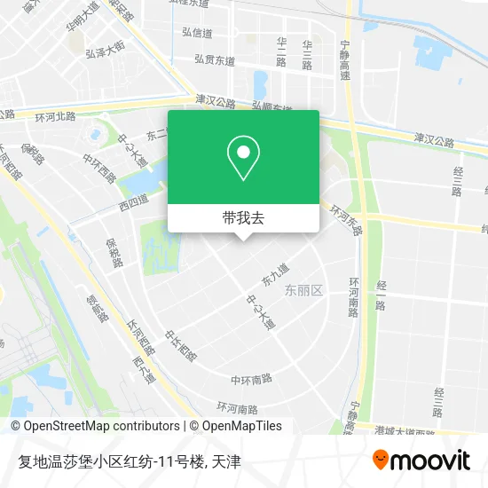 复地温莎堡小区红纺-11号楼地图