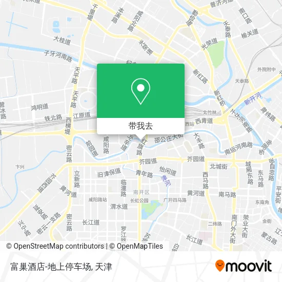 富巢酒店-地上停车场地图