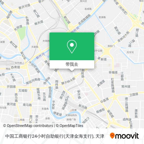 中国工商银行24小时自助银行(天津金海支行)地图
