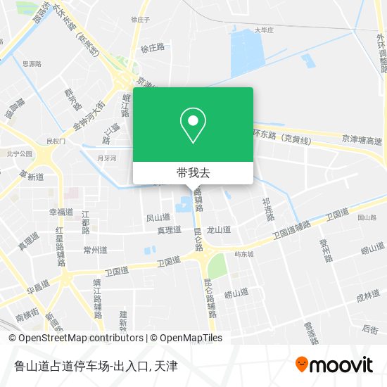 鲁山道占道停车场-出入口地图