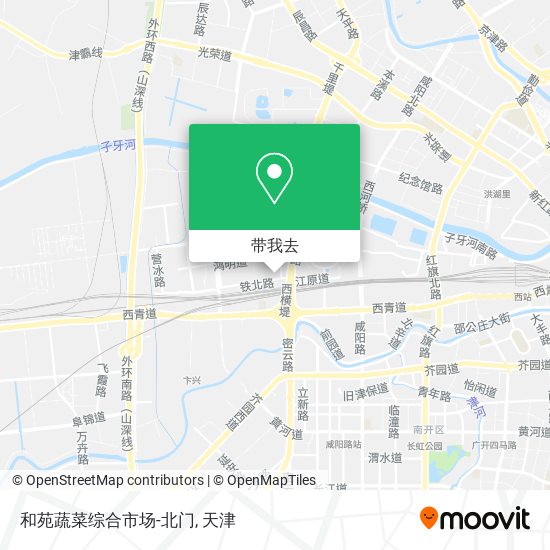 和苑蔬菜综合市场-北门地图
