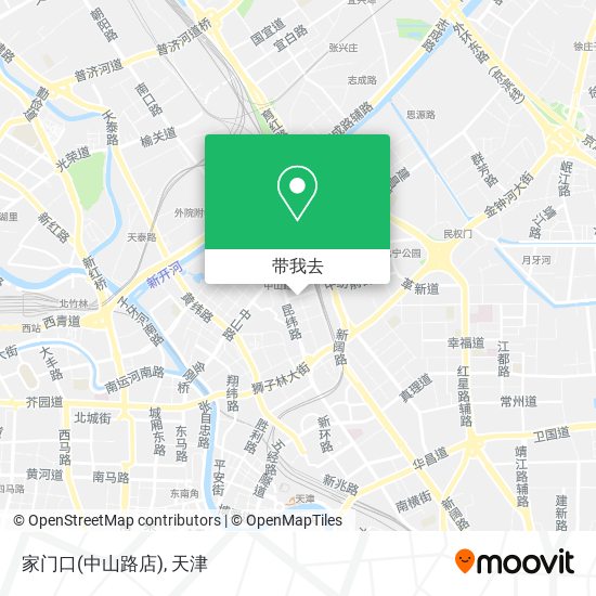 家门口(中山路店)地图