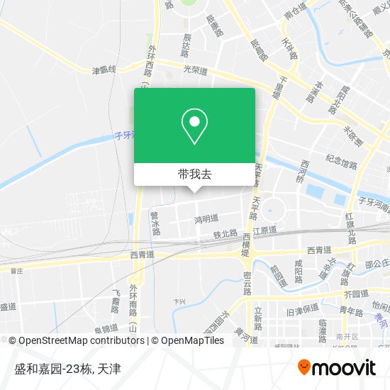盛和嘉园-23栋地图
