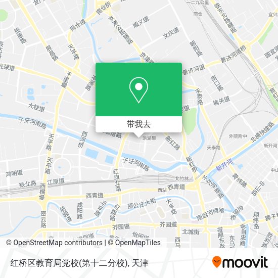 红桥区教育局党校(第十二分校)地图