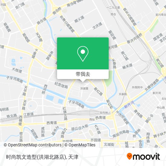 时尚凯文造型(洪湖北路店)地图