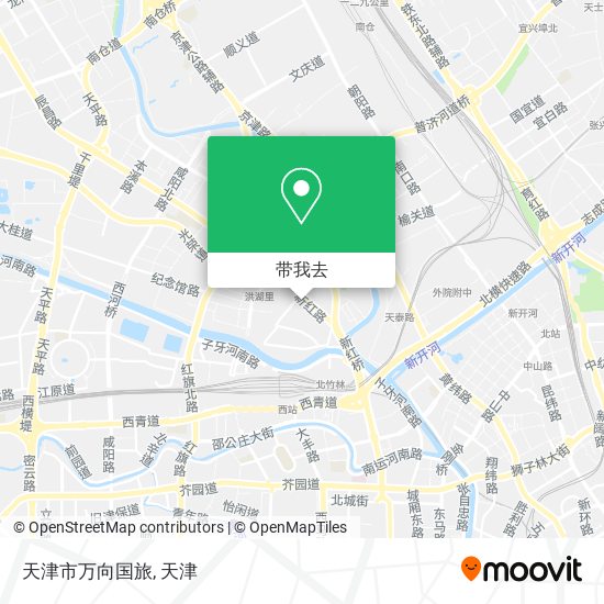 天津市万向国旅地图