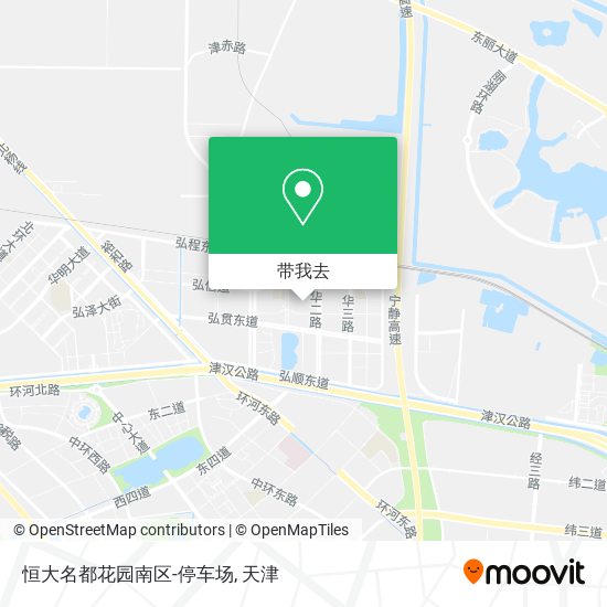 恒大名都花园南区-停车场地图